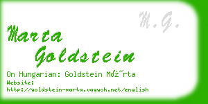 marta goldstein business card